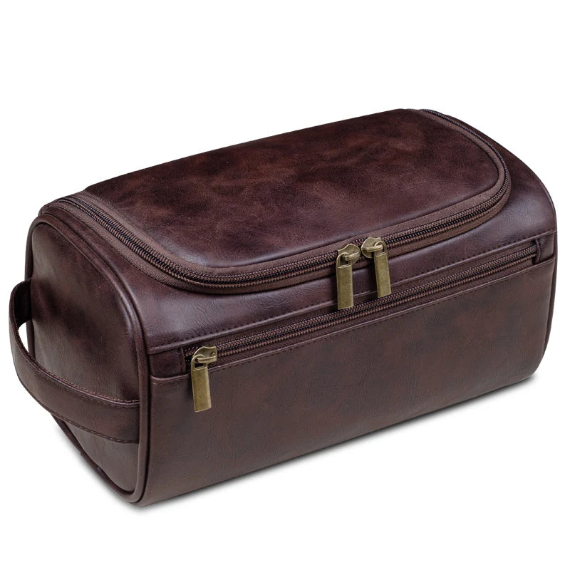 LoungeYard | Premium Leather Toiletry Bag for Travelers — product view 2