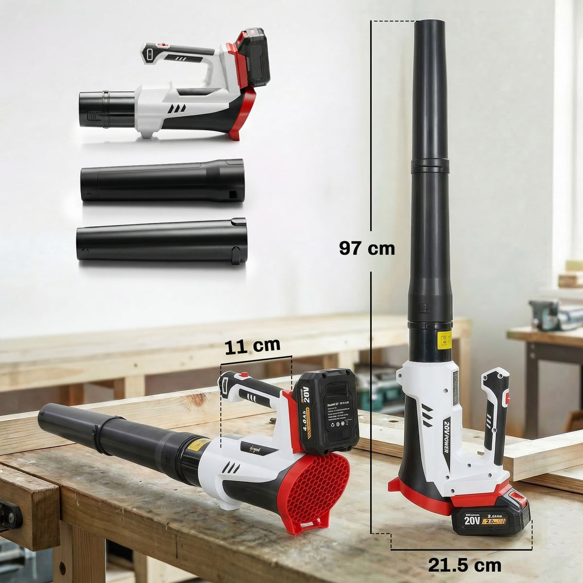 18V Cordless Leaf Blower with Battery and Charger — product view 5