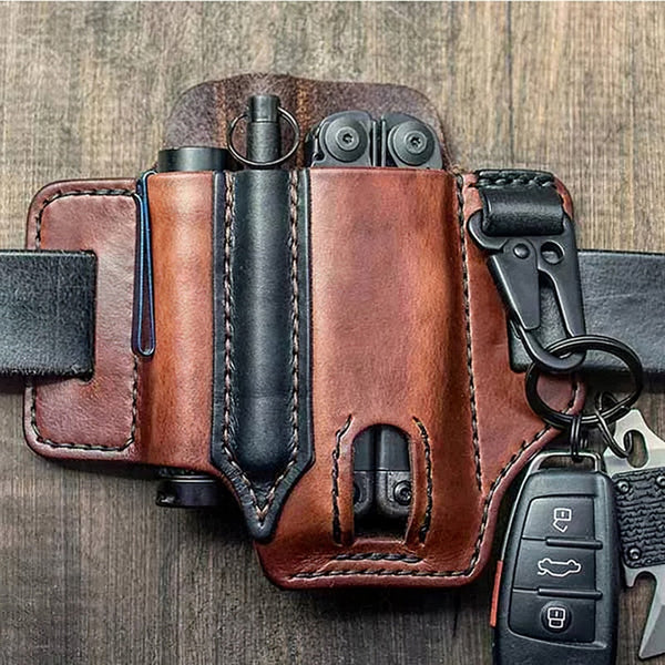 LoungeYard | Tactical Multi Tool Belt Leather Bag — product view 1