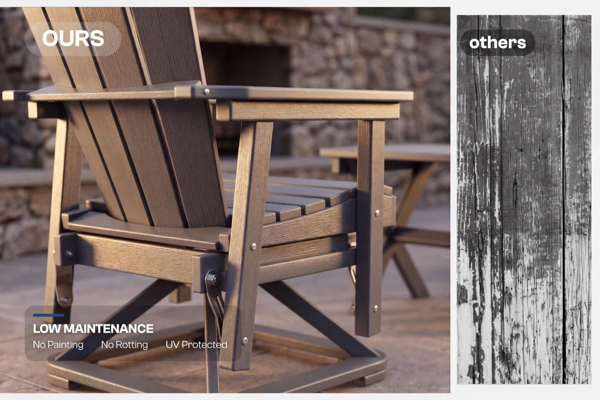 Perli™ Adirondack Swivel Glider Chair — product view 7