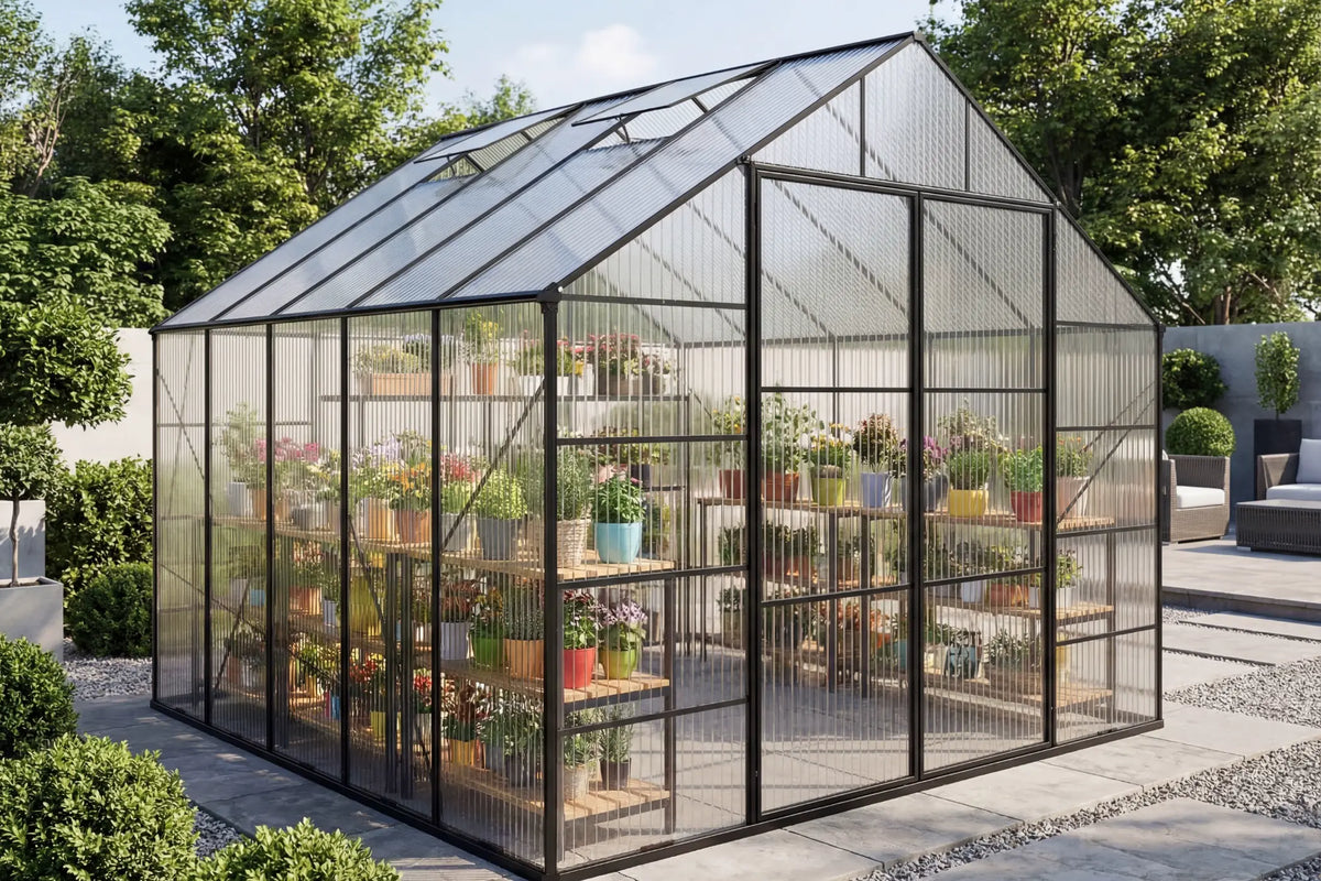 Polycarbonate Greenhouse with Aluminum Frame — product view 2