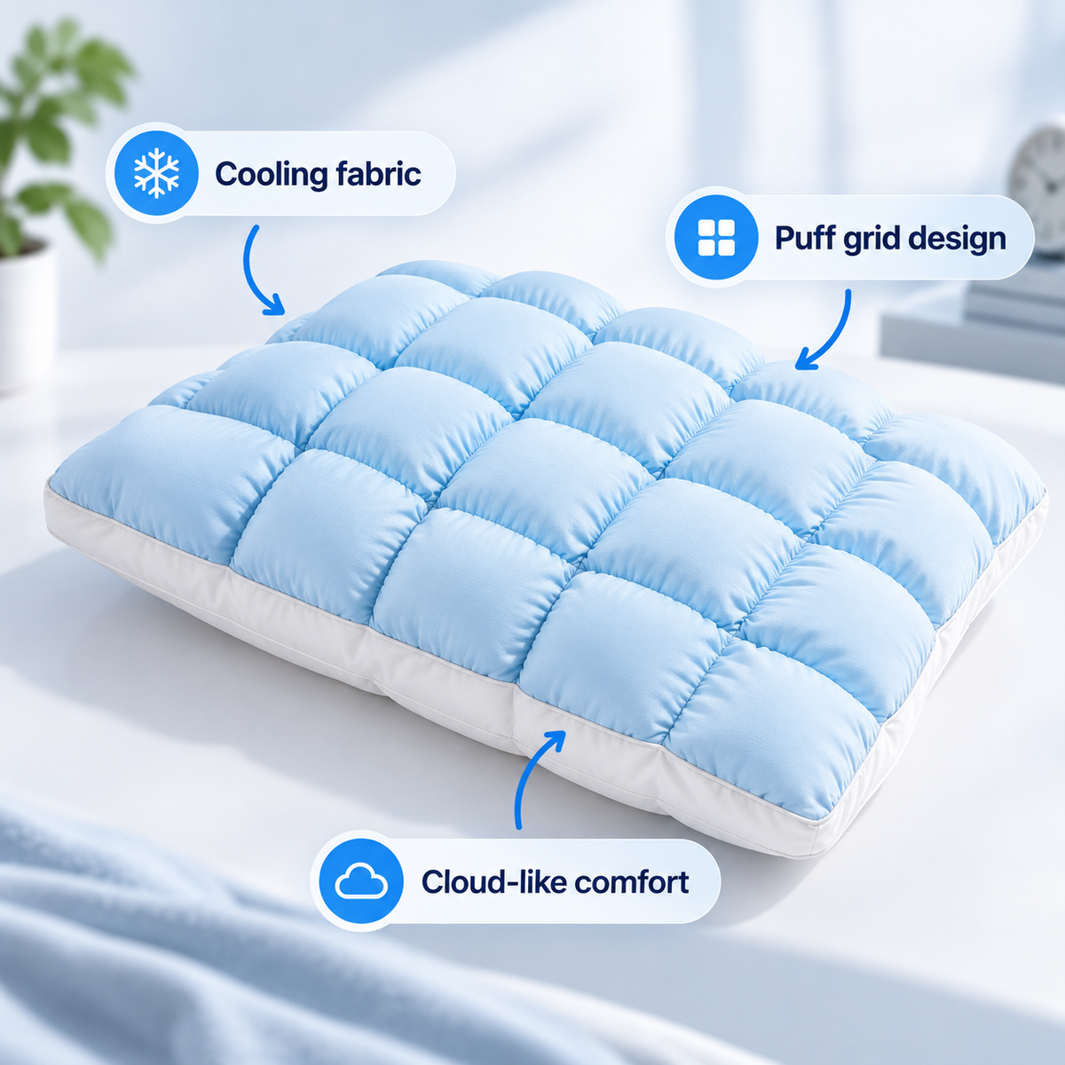 LoungeYard | CloudCool Pillow – Cooling & Extra Fluffy — product view 7