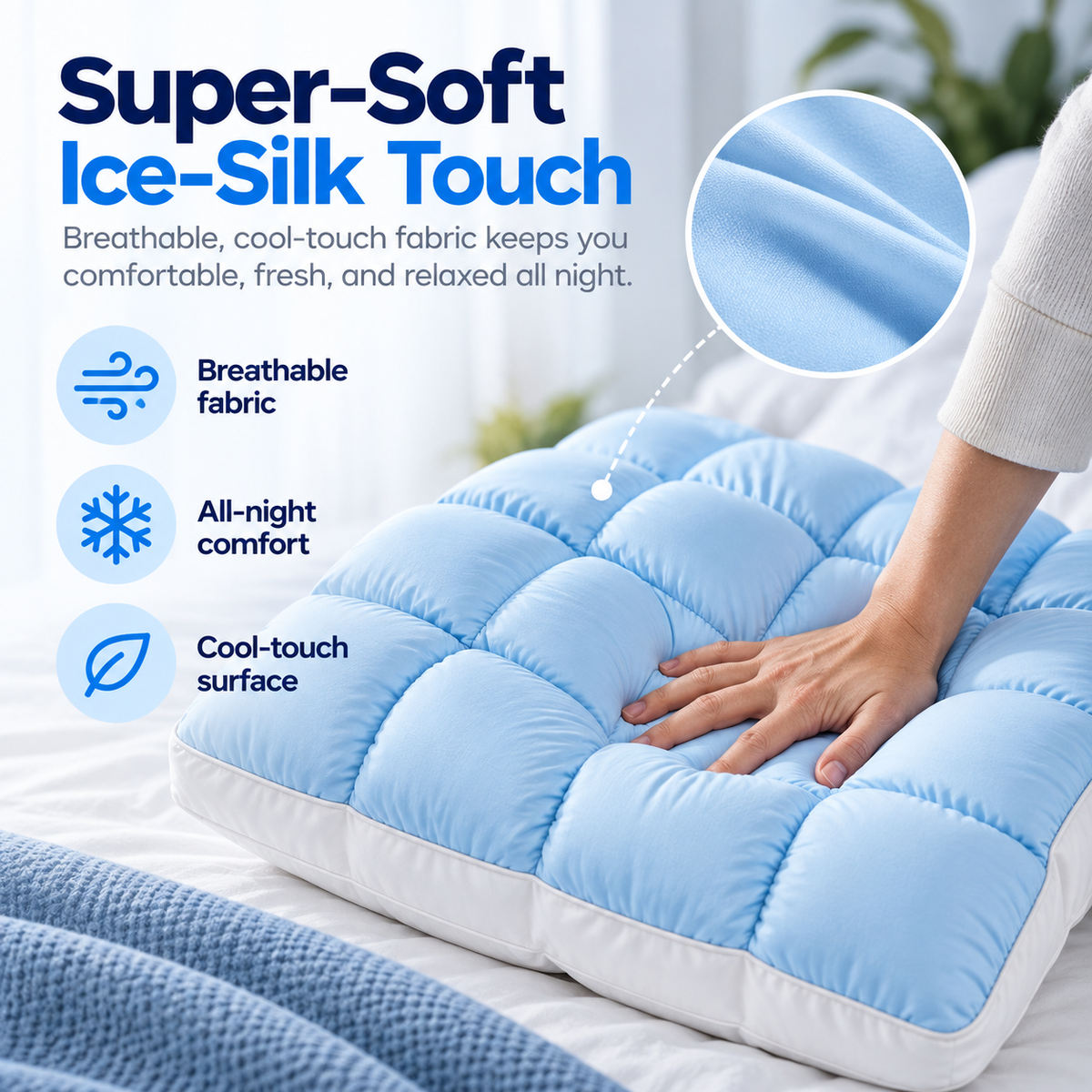 LoungeYard | CloudCool Pillow – Cooling & Extra Fluffy — product view 2