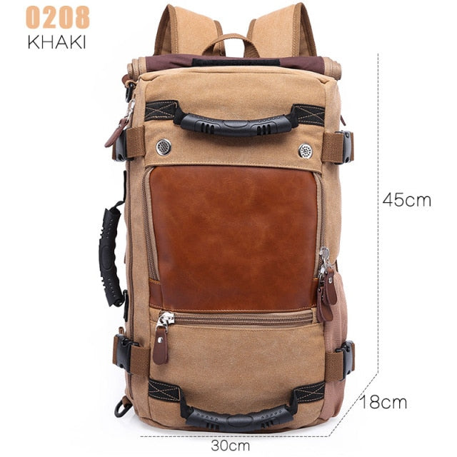 LoungeYard | Men Canvas Multifunctional Travel Backpack — product view 1
