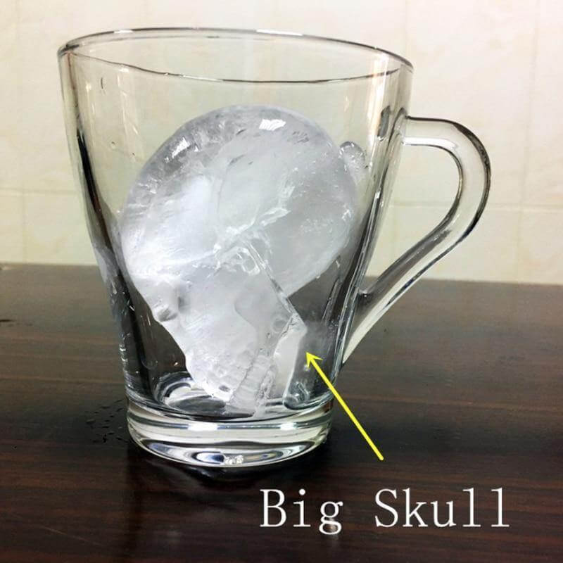 LoungeYard | Big Skull Shape 3D Ice Cube Mold — product view 7