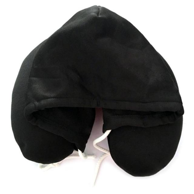 LoungeYard | Hooded Foldable Memory Foam Neck Pillow for Travelers — product view 7