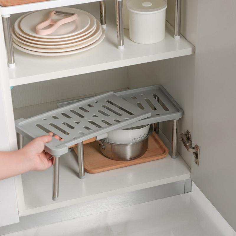 LoungeYard | Space Saving Retractable Cabinet Organizer Shelf — product view 2