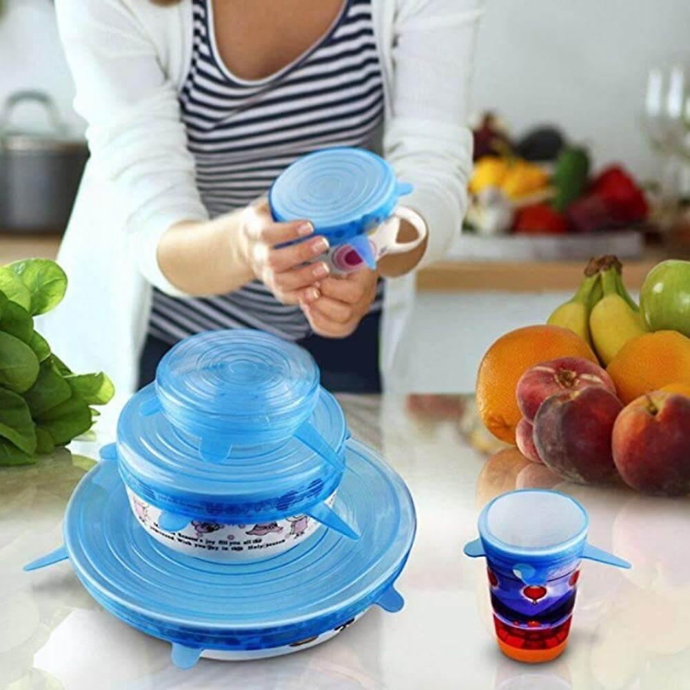 LoungeYard | Reusable Durable Silicone Food Cover Lids — product view 4