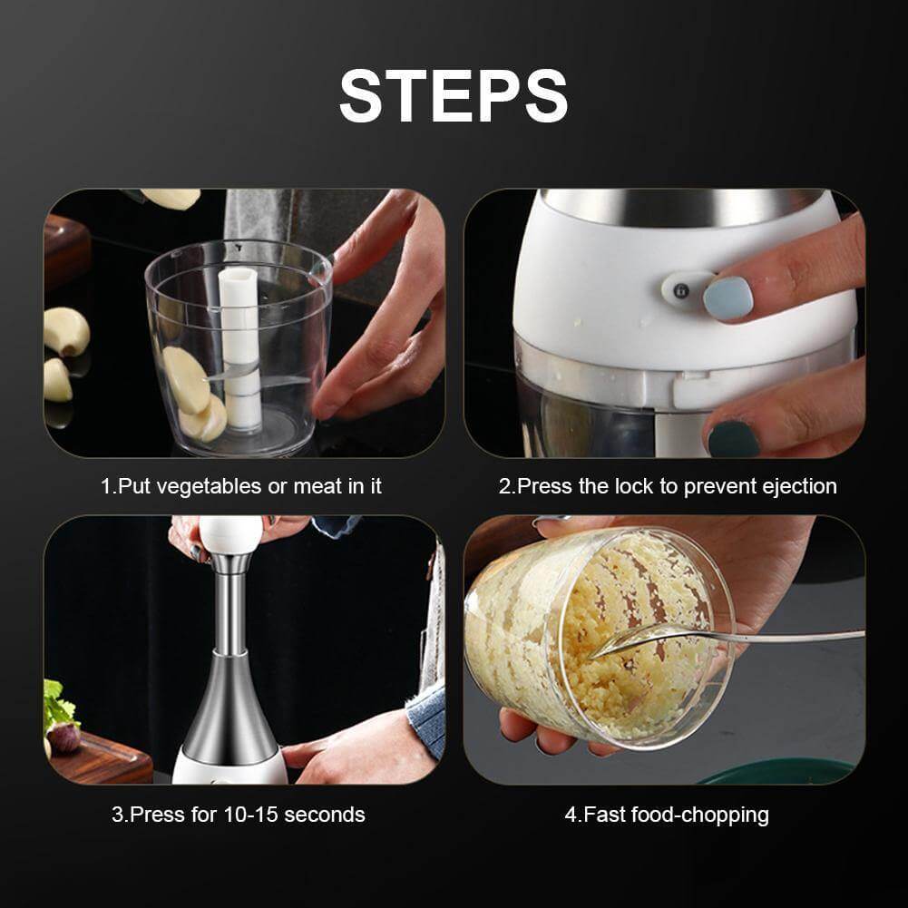 LoungeYard | Stainless Steel Quick Garlic Vegetable Chopper — product view 5