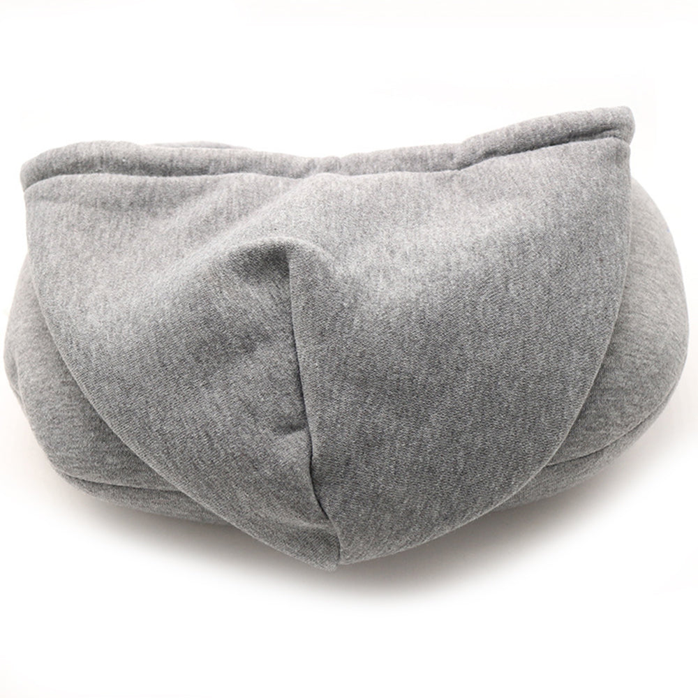 LoungeYard | Hooded Foldable Memory Foam Neck Pillow for Travelers — product view 5