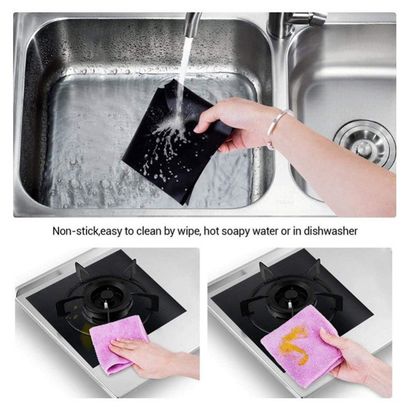 LoungeYard | Reusable 4pcs Glass Fiber Gas Stove Covers — product view 5
