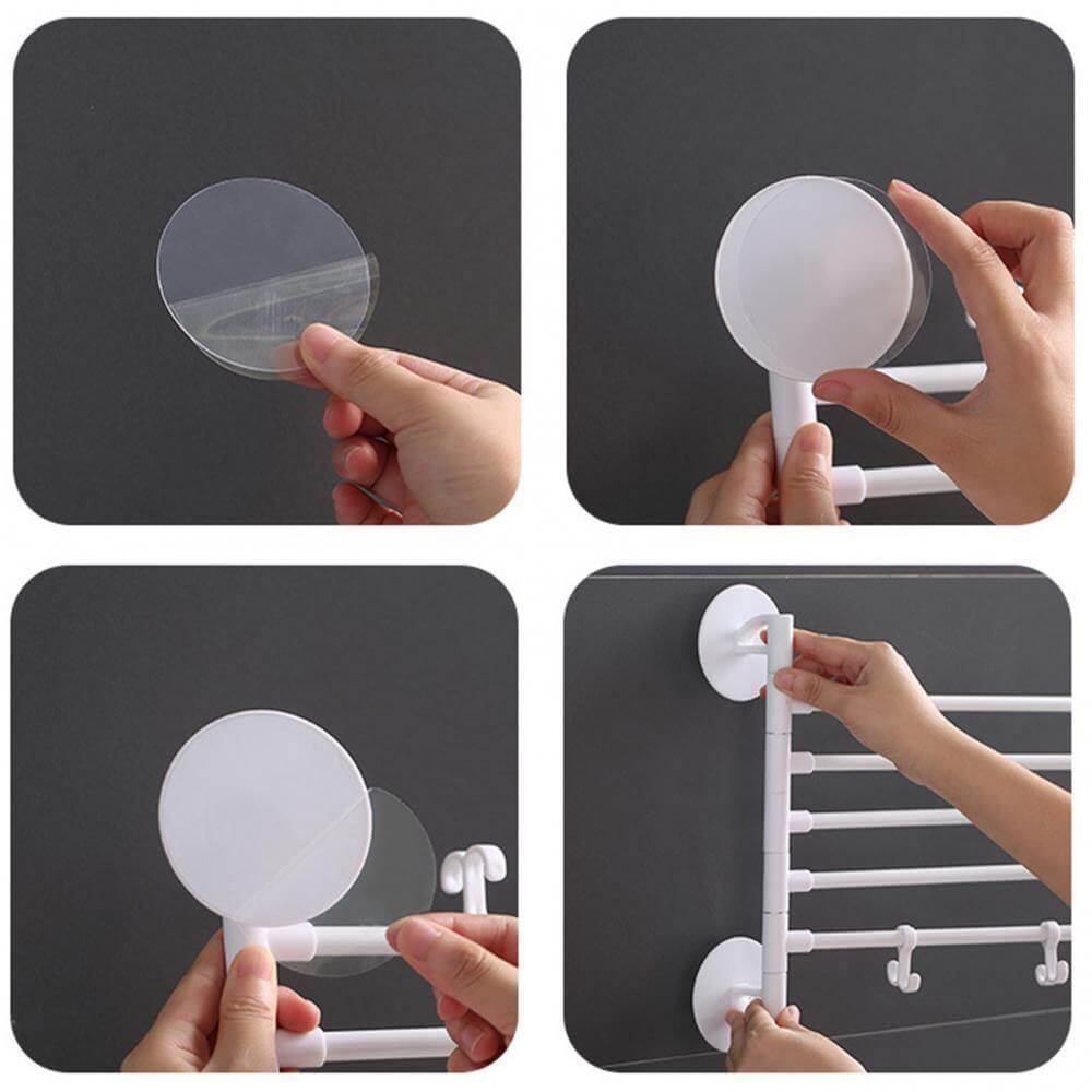 LoungeYard | Wall-Mounted Rotating Multi-Layer Towel Rack — product view 4