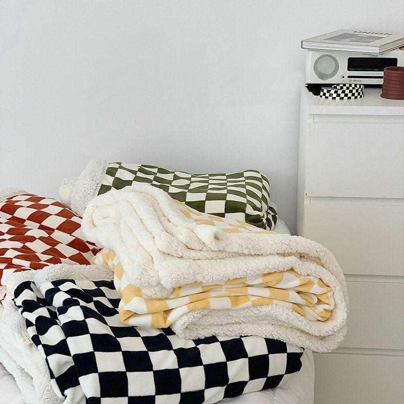 Checkerboard Throw Blanket | LoungeYard — product view 1