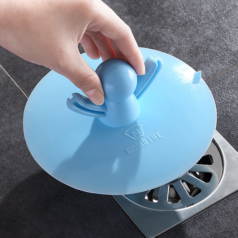 LoungeYard | Blue Man Simple Silicone Drain Cover — product view 3