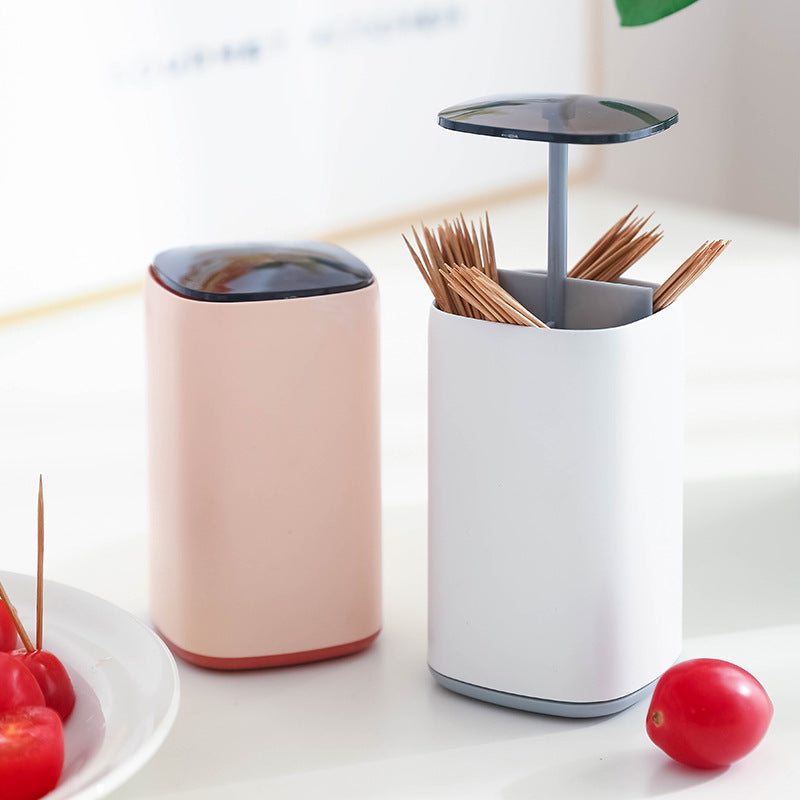 LoungeYard | Elegant Pop-Up Toothpick Cotton Swab Storage Dispenser — product view 5