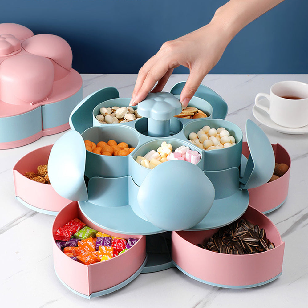 LoungeYard | Two-Layer Rotating Flower Candy Snack Box — product view 7