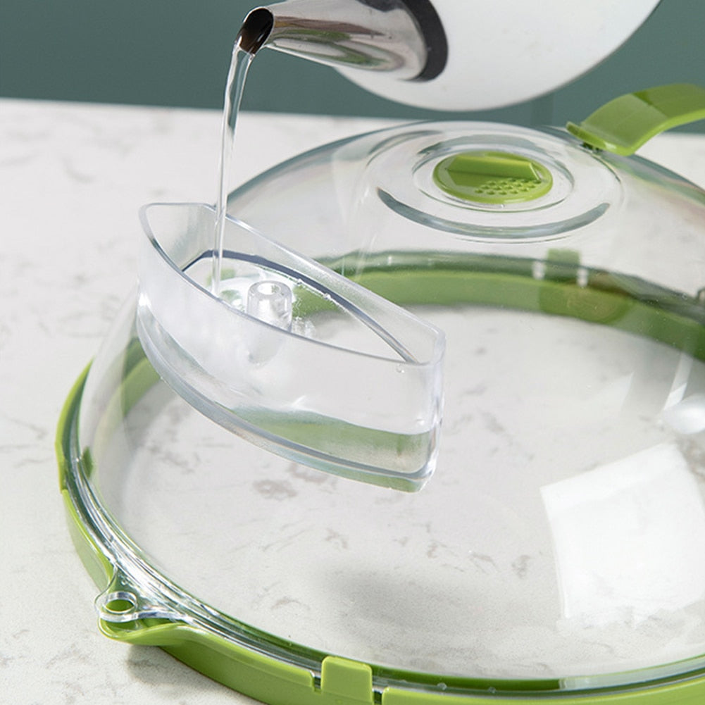 LoungeYard | Adjustable Vent Transparent Microwave Cover Lid — product view 6