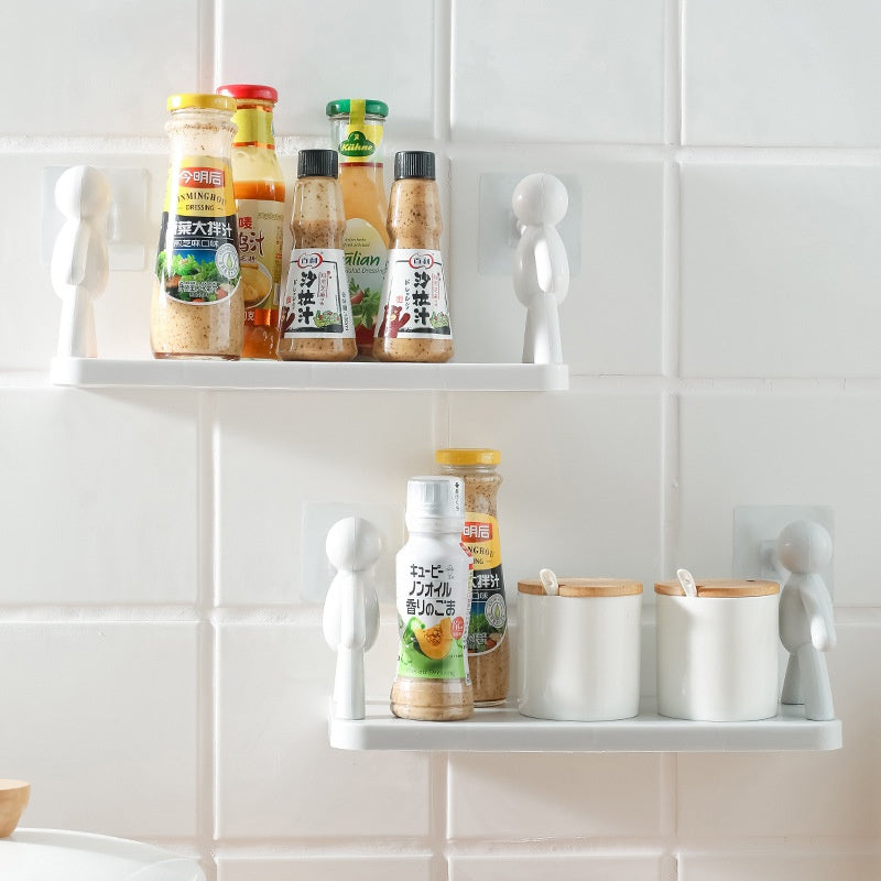 LoungeYard | Punch-Free Human Figure Bathroom Shelf — product view 4