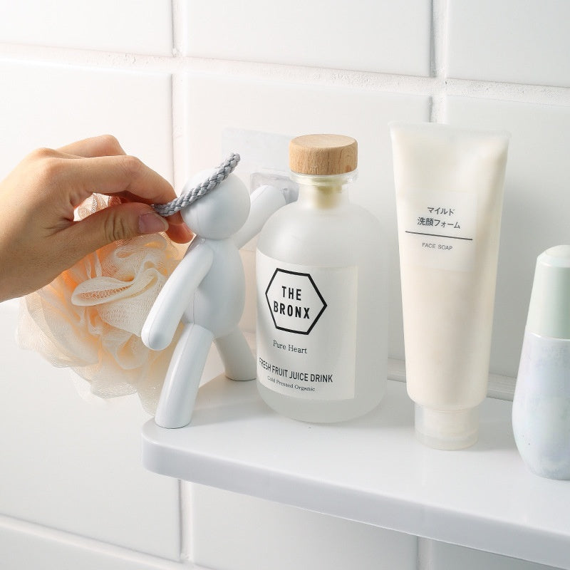 LoungeYard | Punch-Free Human Figure Bathroom Shelf — product view 3