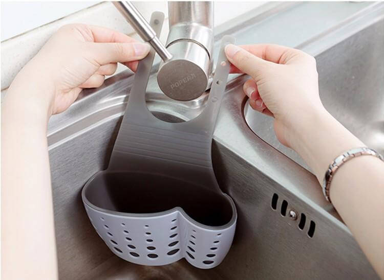LoungeYard | Useful Suction Cup Sink Shelf Soap Rack Kitchen — product view 4