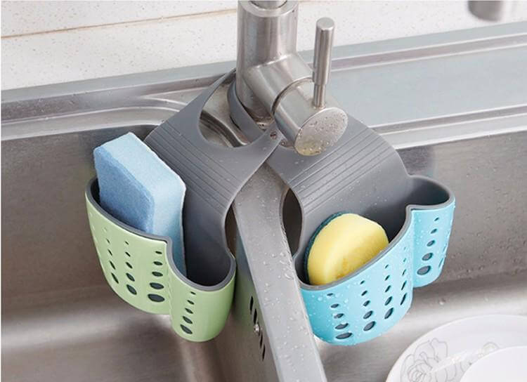 LoungeYard | Useful Suction Cup Sink Shelf Soap Rack Kitchen — product view 2
