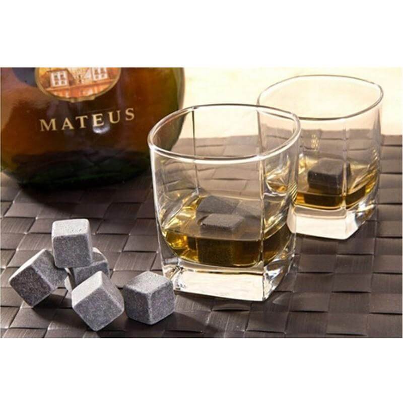 LoungeYard | 9pcs/set Natural Whiskey Stones Home Bar Tools — product view 4