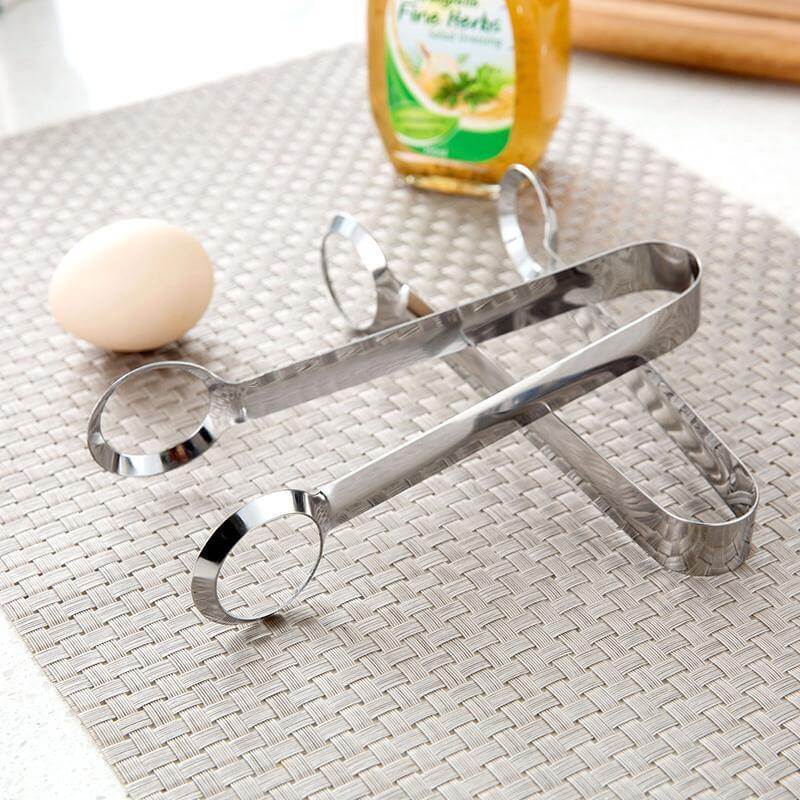 LoungeYard | 2pcs/lot Creative Stainless Steel Egg Clip — product view 3