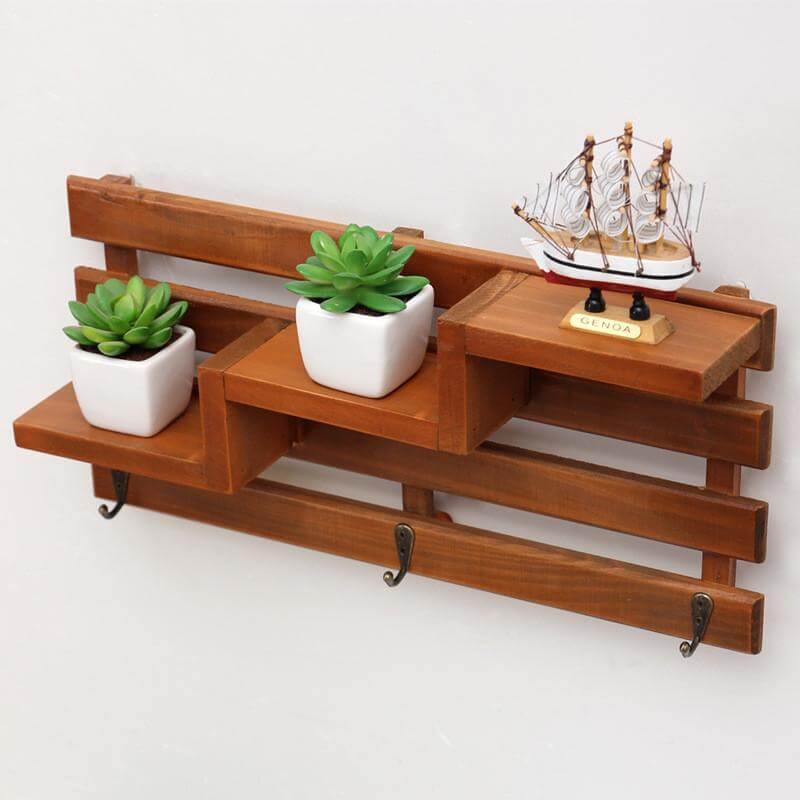 LoungeYard | Handmade Wood Boxes Shelf Organizer — product view 2