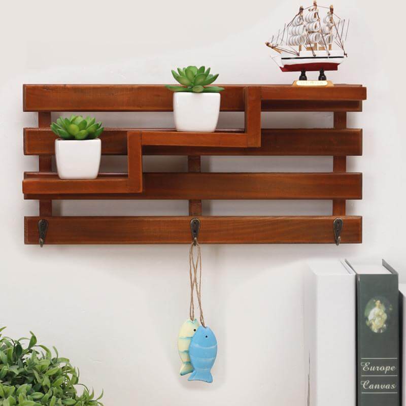 LoungeYard | Handmade Wood Boxes Shelf Organizer — product view 3