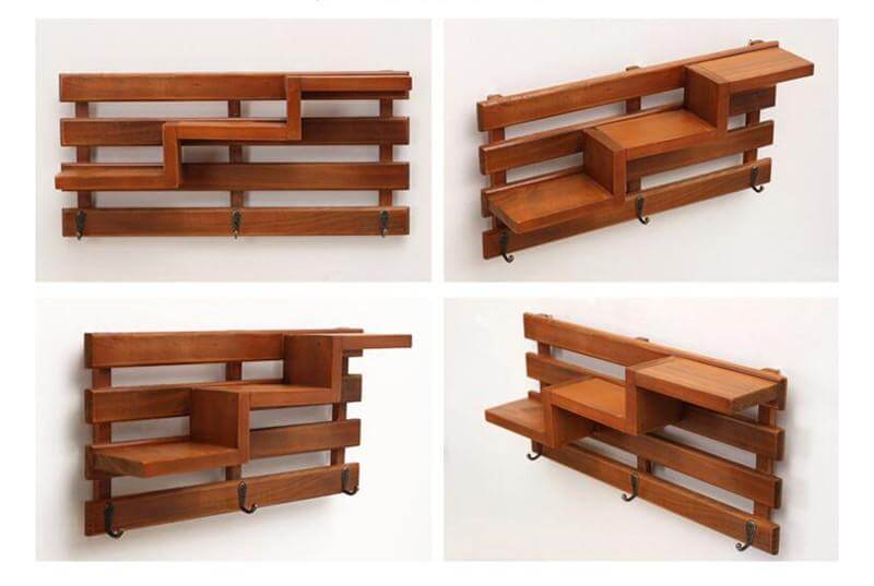LoungeYard | Handmade Wood Boxes Shelf Organizer — product view 6