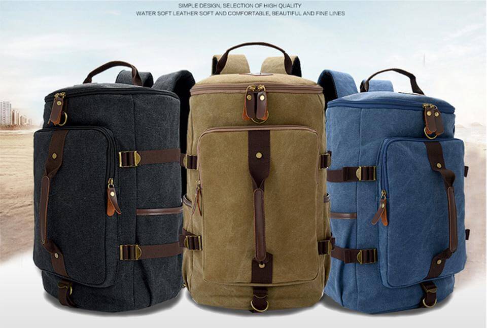LoungeYard | Large Capacity Vintage Shoulder Backpack — product view 2