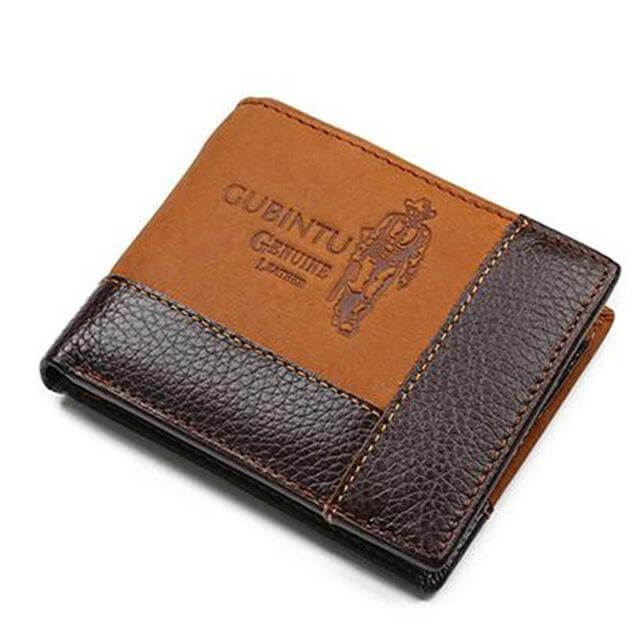 LoungeYard | Genuine Leather Men Wallets with Coin Pocket Zipper — product view 2