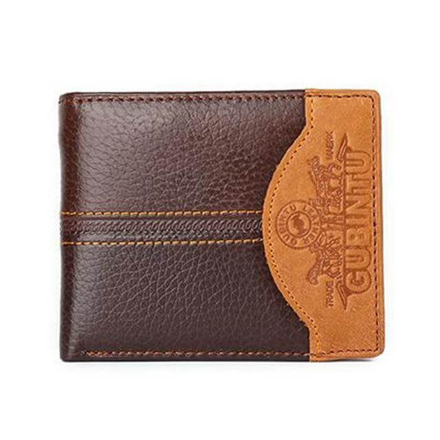 LoungeYard | Genuine Leather Men Wallets with Coin Pocket Zipper — product view 5