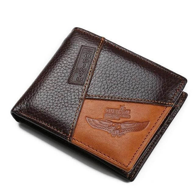 LoungeYard | Genuine Leather Men Wallets with Coin Pocket Zipper — product view 7