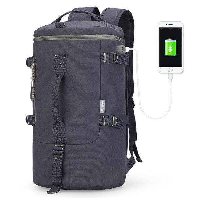 LoungeYard | Cylinder package Multifunctional Male Fashion Backpack — product view 3