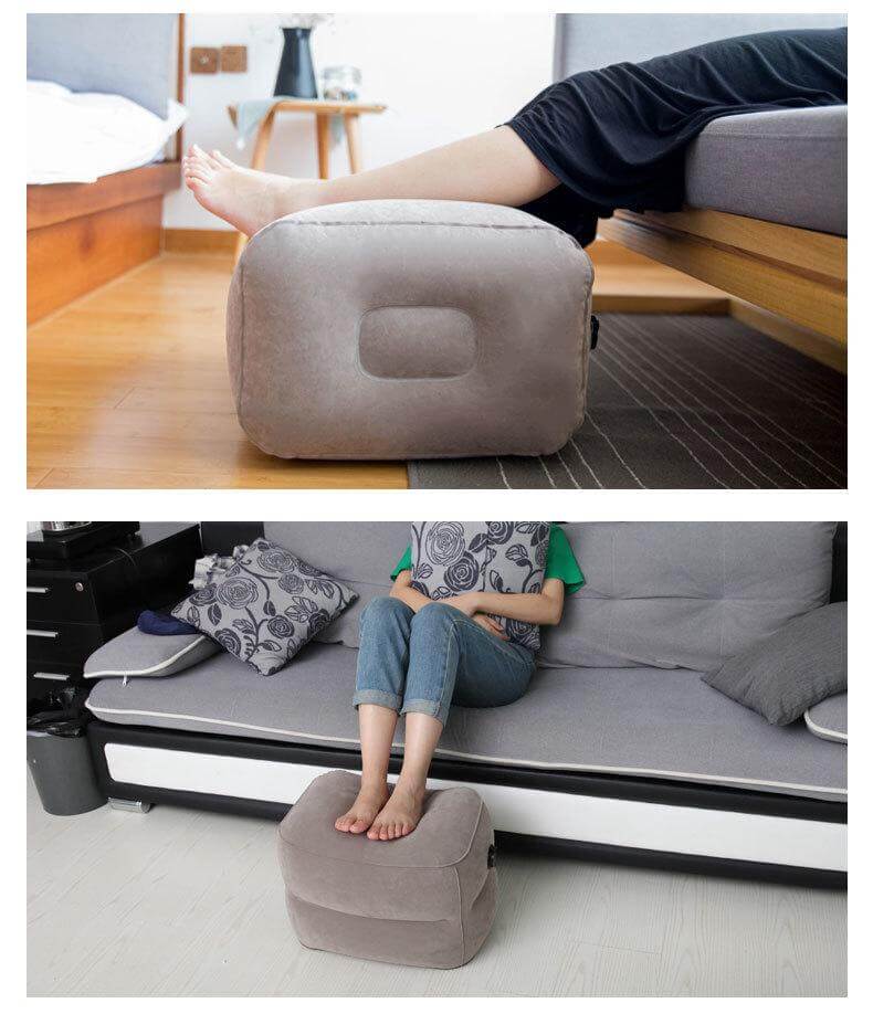 LoungeYard | Folding Footrest Large Valve Travel Inflatable Pillow — product view 2