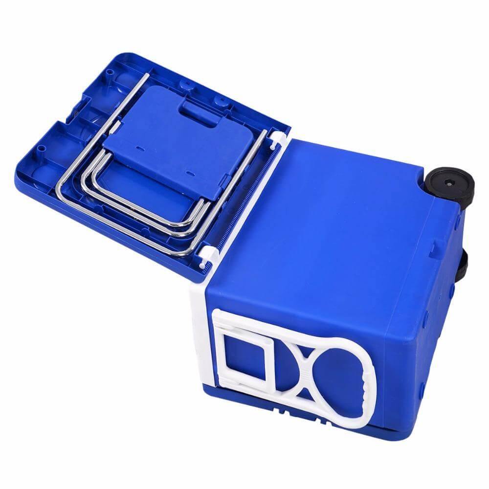 LoungeYard | Multi Function Foldable Rolling Cooler Box Picnic Camping Outdoor Furniture Set — product view 3