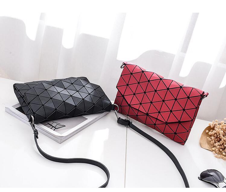 Abstract Geometric Matte Shoulder Bag | LoungeYard — product view 7
