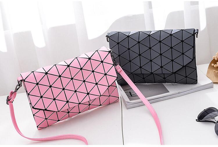 Abstract Geometric Matte Shoulder Bag | LoungeYard — product view 6