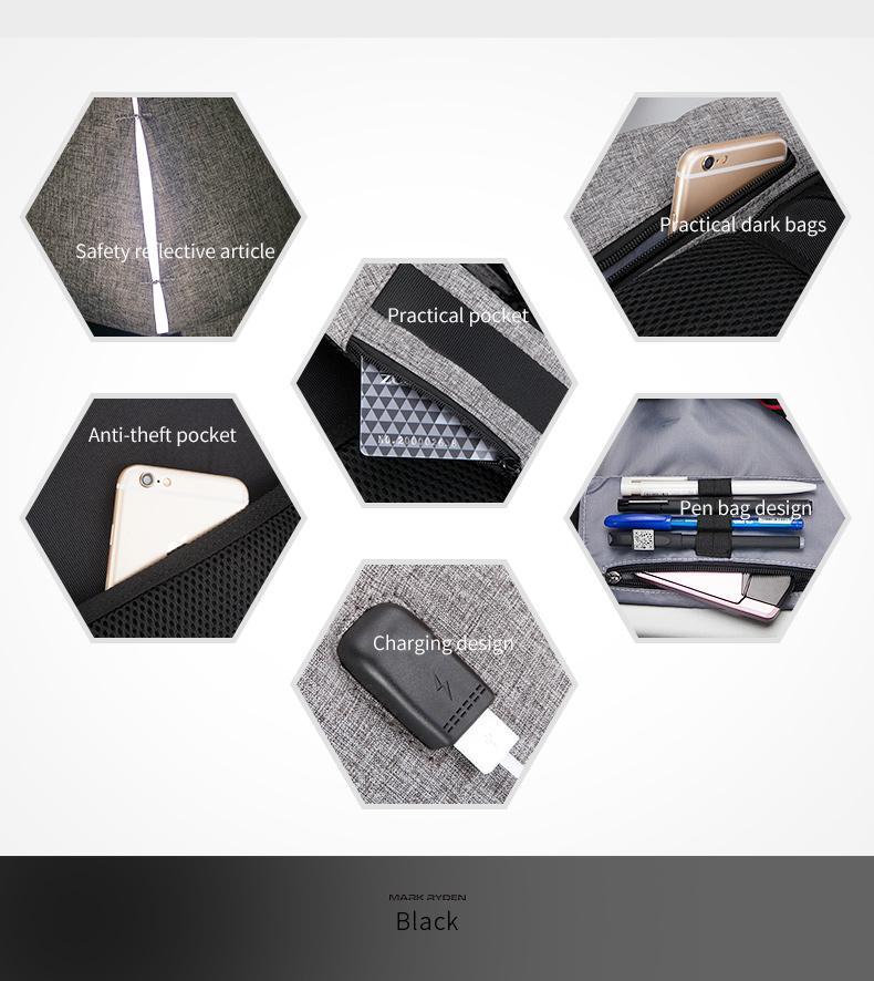 LoungeYard | Multi-function Anti-thief Laptop Backpack — product view 6