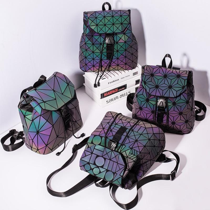 LoungeYard | Luminous Geometric Backpack Women Bag Backpack — product view 6