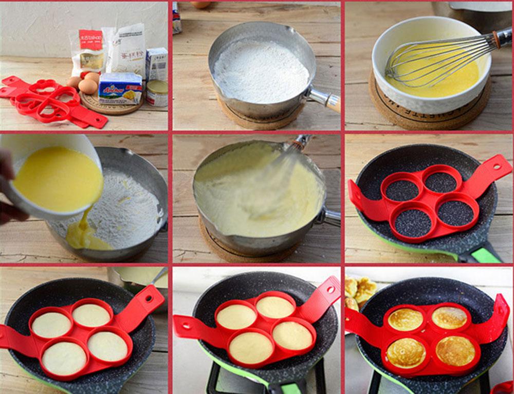 Non-Stick Silicone Egg & Pancake Mold | LoungeYard — product view 3