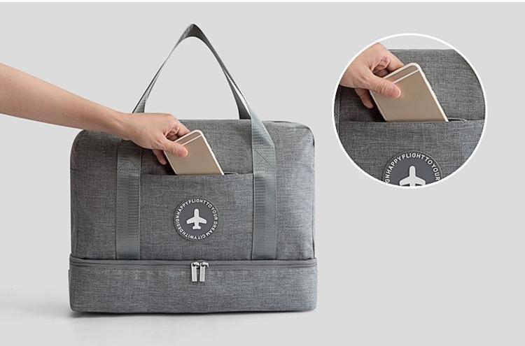 Khalo - Double Layer Travel Bag | LoungeYard — product view 4