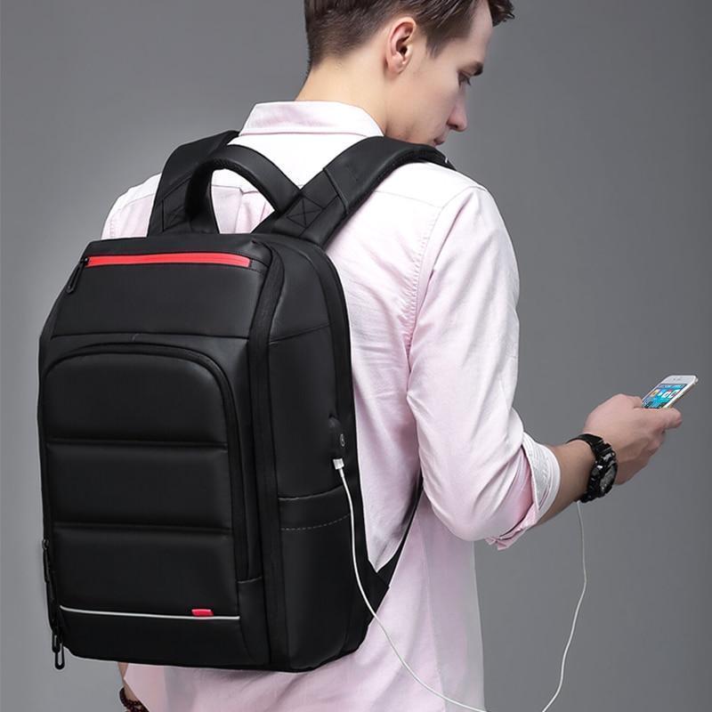 LoungeYard | 15.6 Inch Laptop Travel Backpack Water Repellent Functional Rucksack With USB Charging Port — product view 1