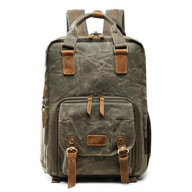 LoungeYard | Waterproof Waxed Canvas Camera Backpack — product view 7