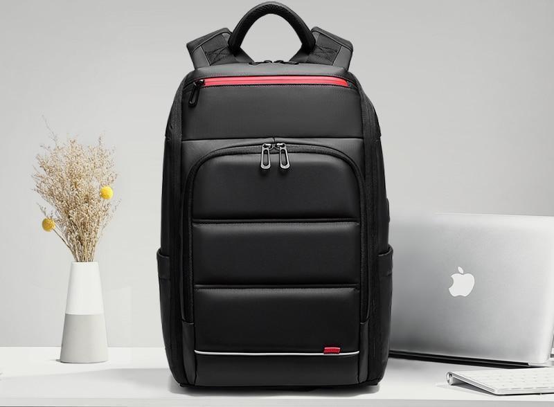 LoungeYard | 15.6 Inch Laptop Travel Backpack Water Repellent Functional Rucksack With USB Charging Port — product view 3