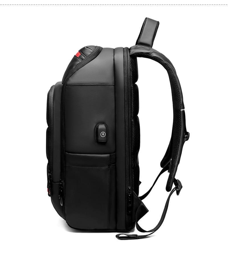 LoungeYard | 15.6 Inch Laptop Travel Backpack Water Repellent Functional Rucksack With USB Charging Port — product view 6