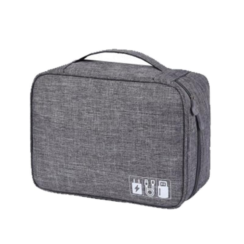 LoungeYard | Wobag New Polyester Mens Travel Electronic Accessories Travel Bag Organizer For Date Line SD Card USB Cable Digital Device Bag — product view 3