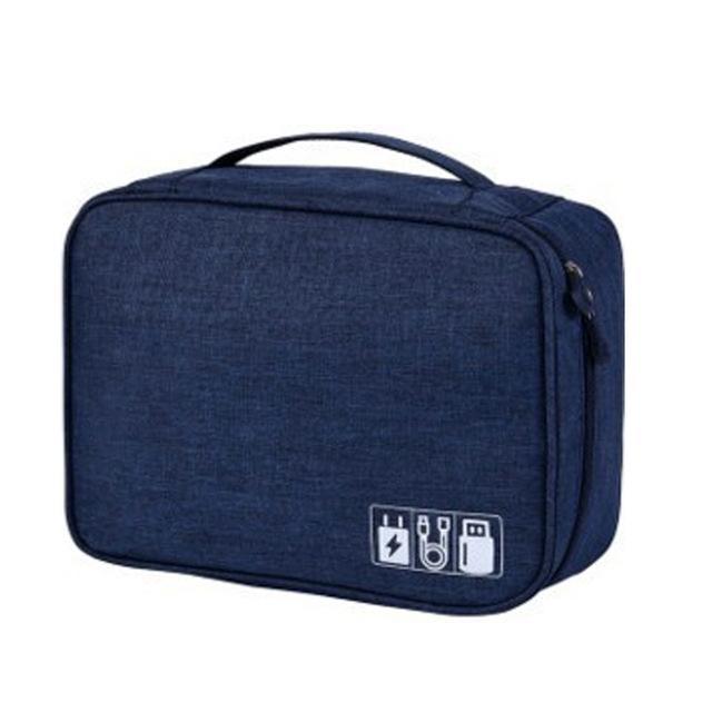 LoungeYard | Wobag New Polyester Mens Travel Electronic Accessories Travel Bag Organizer For Date Line SD Card USB Cable Digital Device Bag — product view 7