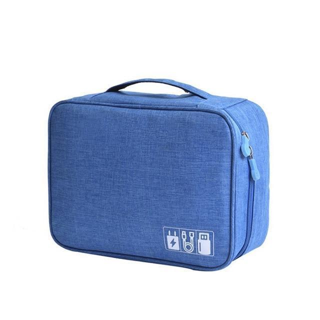 LoungeYard | Wobag New Polyester Mens Travel Electronic Accessories Travel Bag Organizer For Date Line SD Card USB Cable Digital Device Bag — product view 6
